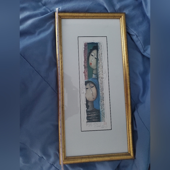 : Long Looi Lee Limited Edition 31/325 hand embellished lithograph just sing - Picture 14 of 16